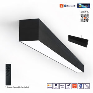 Modern Linear Pendant Light Ceiling Light with 3C Smart AI System , TUYA App , Bluetooth (ZN8024)