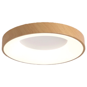 Ceiling Light with Wooden Round Shape Design , 3C (15441)