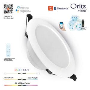 Smart AI Led Downlight , Tuya , Bluetooth , Smart Home and Voice Control / CCT + RGB