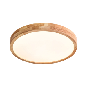 Ceiling Light Modern LED Panel Light with Wooden Design , Smart AI - Tuya App - Bluetooth , 3C (ZN8103)