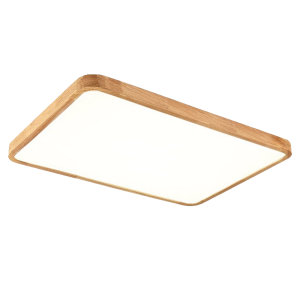 Ceiling Light Modern LED Panel Light with Wooden Design , Smart AI - Tuya App - Bluetooth , 3C (ZN8105)