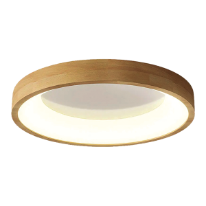 Ceiling Light Modern LED Panel Light with Wooden Design , Smart AI - Tuya App - Bluetooth , 3C (ZN8107)