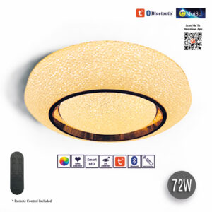 LED Smart Ceiling Light , Smart AI - Tuya App - Bluetooth , 5C+RGB , 72W (ZN8108)