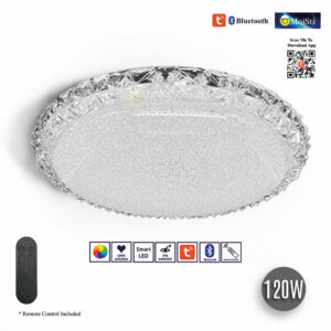 LED Smart Ceiling Light , Smart AI - Tuya App - Bluetooth, 5C+RGB , 120W (ZN8109)