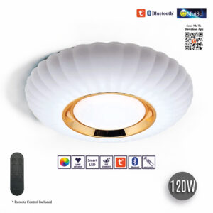 Modern LED Smart Ceiling Light , Smart AI - Tuya App - Bluetooth, 5C+RGB , 120W (ZN8110)