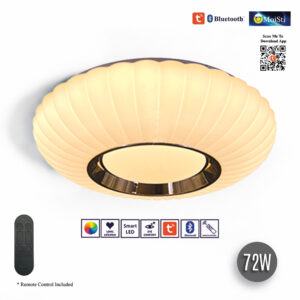 Modern LED Smart Ceiling Light , Smart AI - Tuya App - Bluetooth, 5C+RGB , 72W (ZN8110)