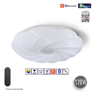 Ceiling LED Light , Smart AI - Tuya App - Bluetooth, 5C+RGB , 120W (ZN8111)