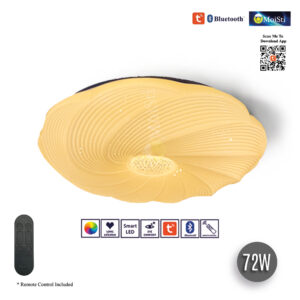 Ceiling LED Light  , Smart AI - Tuya App - Bluetooth, 5C+RGB , 72W (ZN8111)