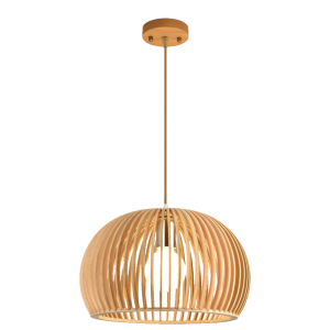 Single Pendant Light Wood Design (10133)