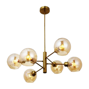Glass Dining Pendant Light With Adjustable Wire (15075/6)