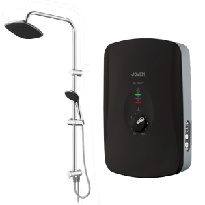 JOVEN Series Inverter DC Pump Water Heater SL30iP Rain Shower.BK